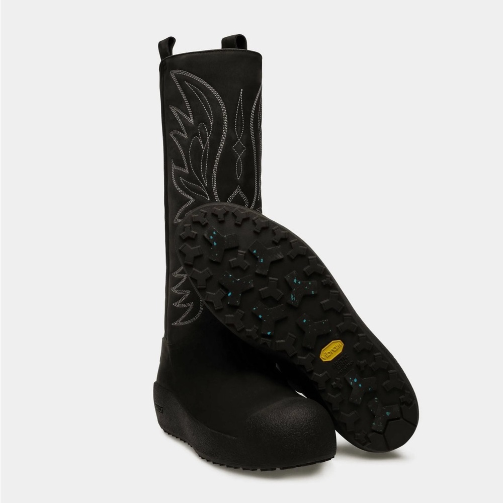NWT Bally BLACK ‘Montana’ leather snow boots Sz 8,9 & 10